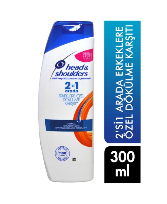 Head&shoulders 2si 1 Arada Erkeklere Özel Saç Dökülmesine Karşı Şampuan 300 Ml