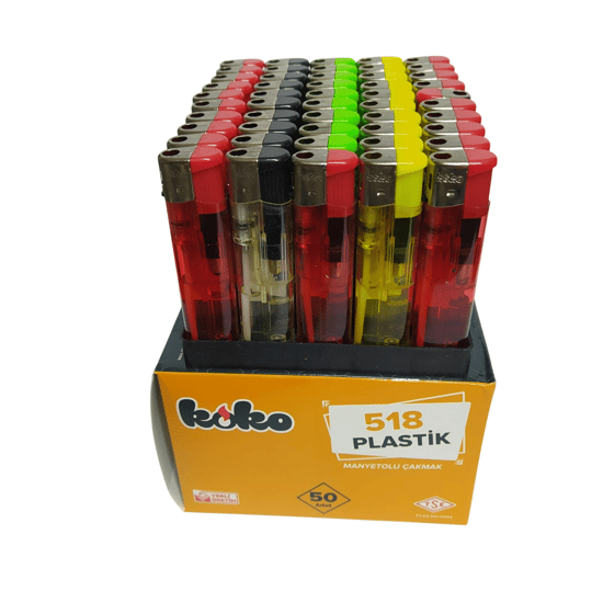 Koko Manyetolu 518 Şeffaf Uzun Boy Çakmak