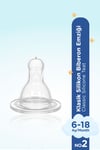 Wee Baby Silikon Biberon Emziği Normal Akış No:2 6-18 ay