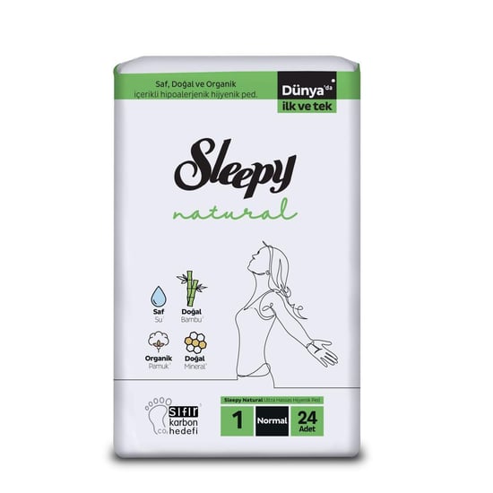 Sleepy Natural Kadın Pedi No: 1 Normal 24 Lü