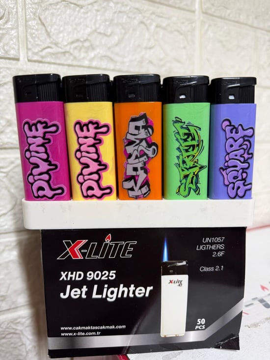 X-lite Jet Duvar Yazılı Baskılı Çakmak *50 Pcs