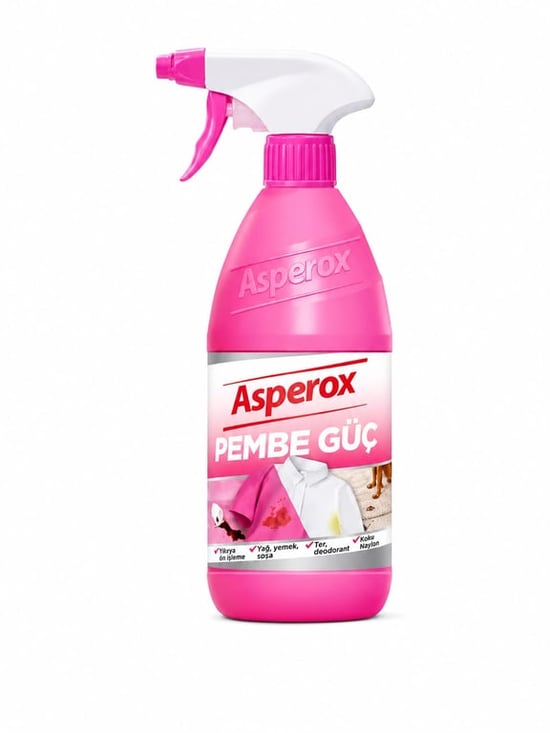 Asperox Pembe Güç Leke Çıkarıcı Sprey 650m x 15