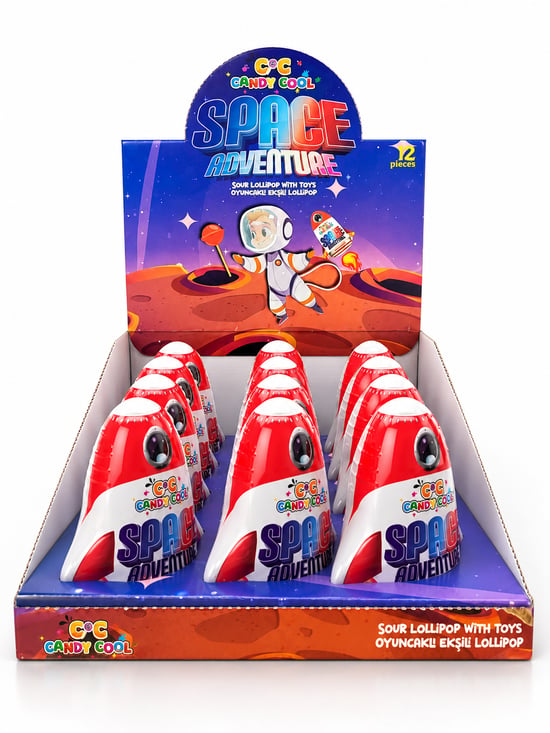 ..bobbo Space Adventure 12'li Lolipop