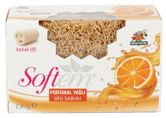 Softem SFT PORTAKAL YAGLI LIFLI SABUN 130G