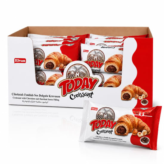 Elvan Today Kruvasan Çikolatalı 40 Gr 20 Adet