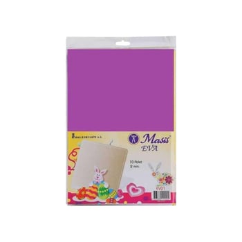 Masis A4 Boyut 2mm 10 Renkli Eva