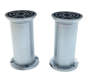 ( 90-2803-12-12 ) ( 12cm X 51mm ) ( Gri Plastik Ayarlanabilir ) Koltuk Baza Ayak