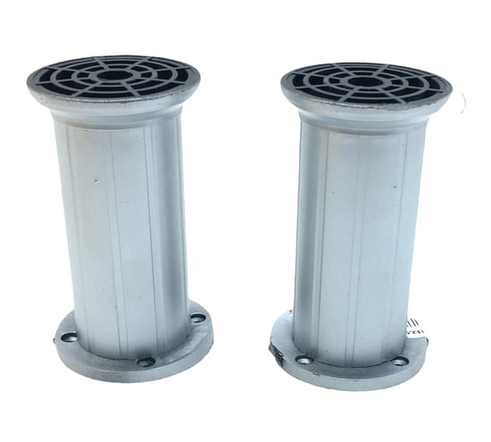 ( 90-2803-12-12 ) ( 12cm X 51mm ) ( Gri Plastik Ayarlanabilir ) Koltuk Baza Ayak