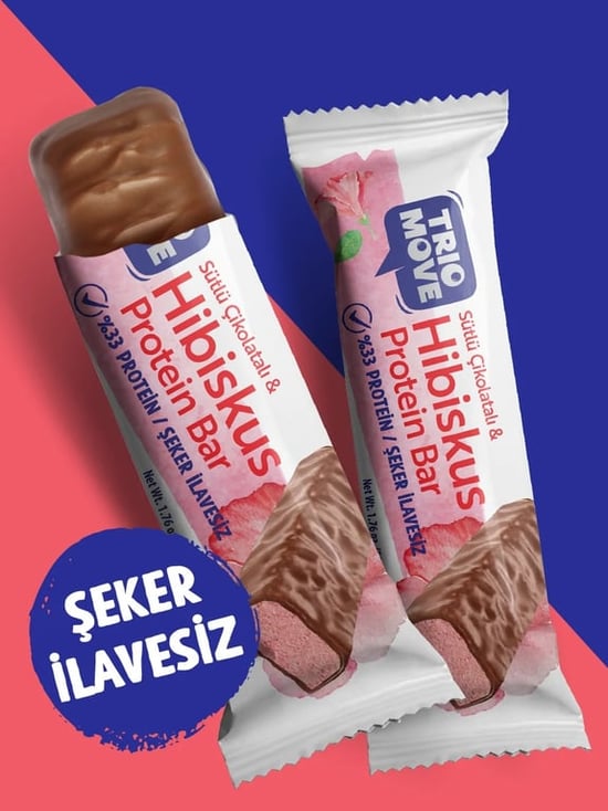 Trio Move %33 Protein Bar Hibiskus ve Sütlü 50 Gr