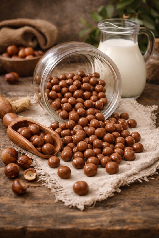 Sütlü Çikolatalı Fındık Draje -1Kg