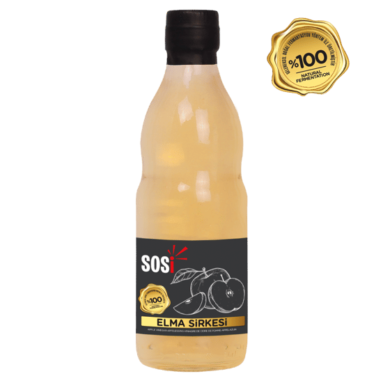 Sosi %100 Cam Elma Sirkesi 500 Ml