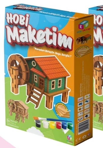 Hobi Eğitim Dünyası Hobi Maketim Değirmen Kutu Oyunu