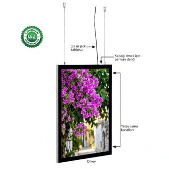 Magneco Ledbox Çift Taraflı Işıklı Çerçeve B2