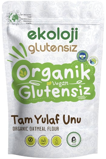 Organik Glutensiz Tam Yulaf Unu 500 Gr.