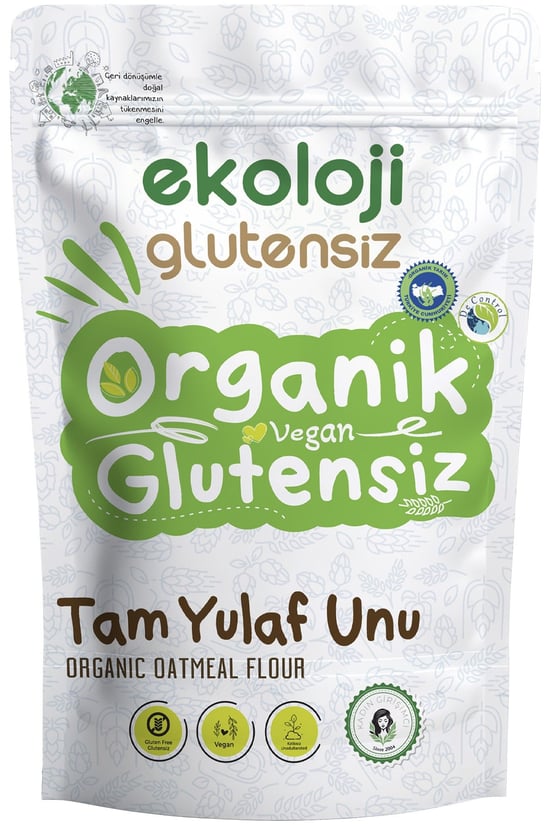 Organik Glutensiz Tam Yulaf Unu 500 Gr.