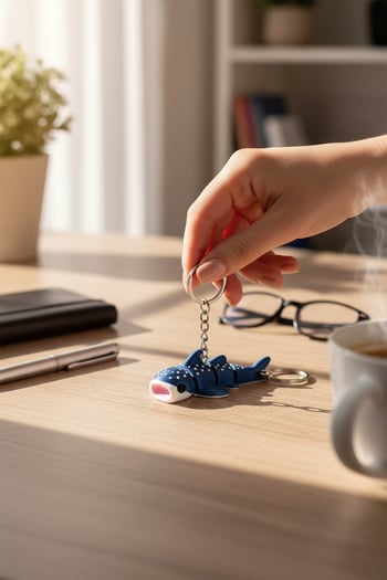 Balina Figürlü Hareketli Anahtarlık