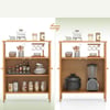 İnura Global İbico İ21-149 Çok Amaçlı Dolap ( Ahşap Bambu ) ( Organizer Raflı ) ( 66x33x85cm )