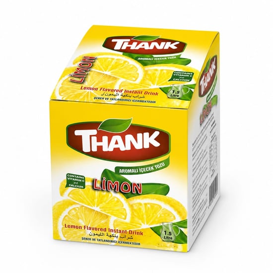 Thank Limon Aromalı Toz İçecek 12gr X24 Adet