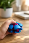 Çevirmeli Stres Topu / Stres Oyuncağı / Spinner Ball Bordo - Mavi