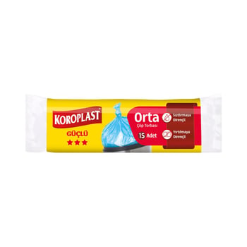 Koroplast Çöp Torbası 15'li Orta