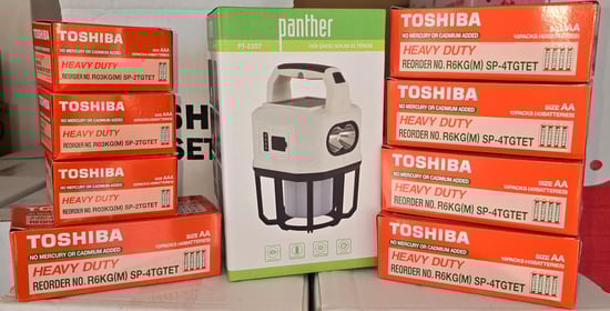 Toshiba Pil Seti Fener Hediyeli