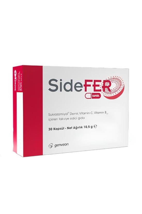 SideFER C ve B12 Vitamin 30 Kapsül
