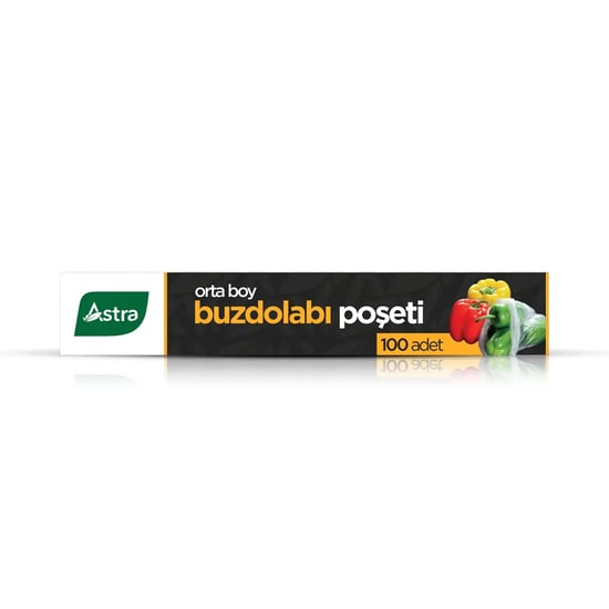 Astra Toptan Buzdolabı Poşeti 24x33 Cm 100'lü - Koli İçi 30'lu