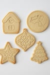 Noel Mahallesi Figürlü 5 Parça Kurabiye Kalıbı Seti
