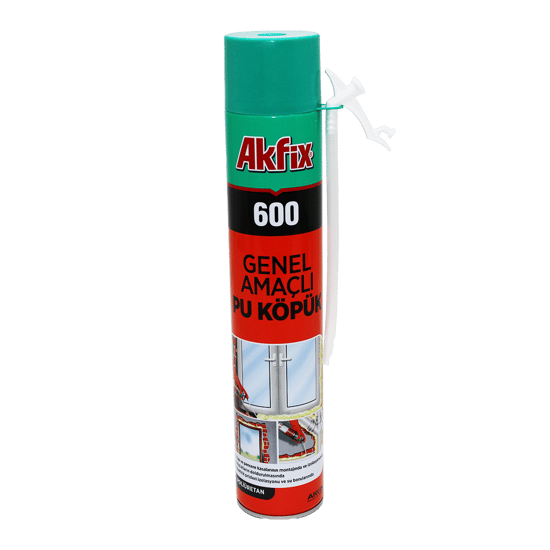 Akfix-600 Genel Amaçlı Pu Köpük Montaj Köpük 600gr