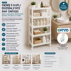 Urve Ur-3600 Rafty Geniş ( 5 Katlı ) ( Tekerlekli ) Sepet Organizer Düzenleyici ( Raf Ünitesi ) ( 355x220x850mm )