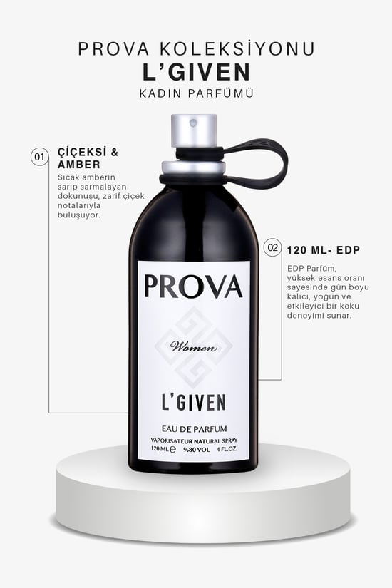 Prova L' Given Edp Amber Çiçeksi Kadın Parfüm 120 Ml