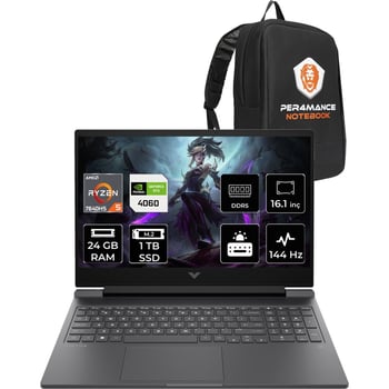 Hp Victus 16 Ryzen 5 7640hs Rtx 4060 24gb Ram 1tb Ssd 16.1" Fhd 144hz Freedos 7z4m8eapn315 Gaming La