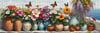 Nova Puzzle 1000 Parça Deniz ve Çiçek Armonisi Panorama Puzzle - Çiçekli Balkon