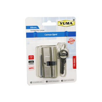 Yuma Ym-b68v-sv ( 68mm ) ( Nikel Saten ) Cerman Barel ( Vakumlu Ambalaj ) ( 3 Anahtar )