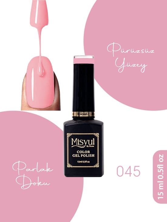 Misyul Uv Led Kalıcı Oje Nail Art 15 Ml 045