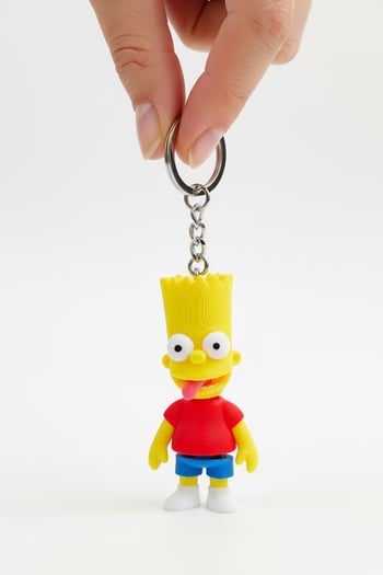Bart Simpson Figürlü Hareketli Anahtarlık
