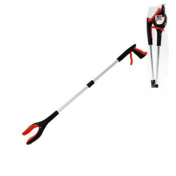 İ13-122 ( Otomatik= Bas--tut ) ( Katlanabili Boru ) Çöp Toplama Kıskacı ( 83cm ) ( Çok Amaçlı Tutacak )