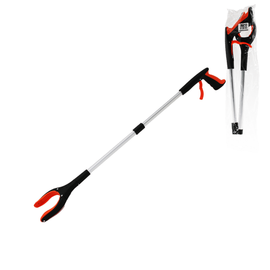 İ13-122 ( Otomatik= Bas--tut ) ( Katlanabili Boru ) Çöp Toplama Kıskacı ( 83cm ) ( Çok Amaçlı Tutacak )