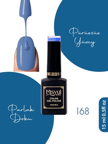 Misyul Uv Led Kalıcı Oje Nail Art 15 Ml 168
