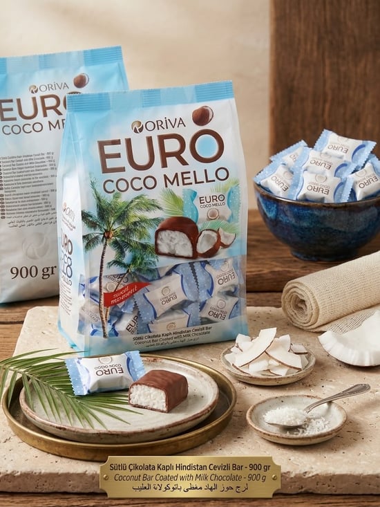 900 Gr Paketli Oriva Hindistan Cevizli Çikolata