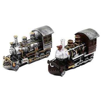 İ12-206-a ( Tren ) Vintage Dekoratif Biblo & Kumbara Renkli ( 20x12x8cm ) ( Reçine )