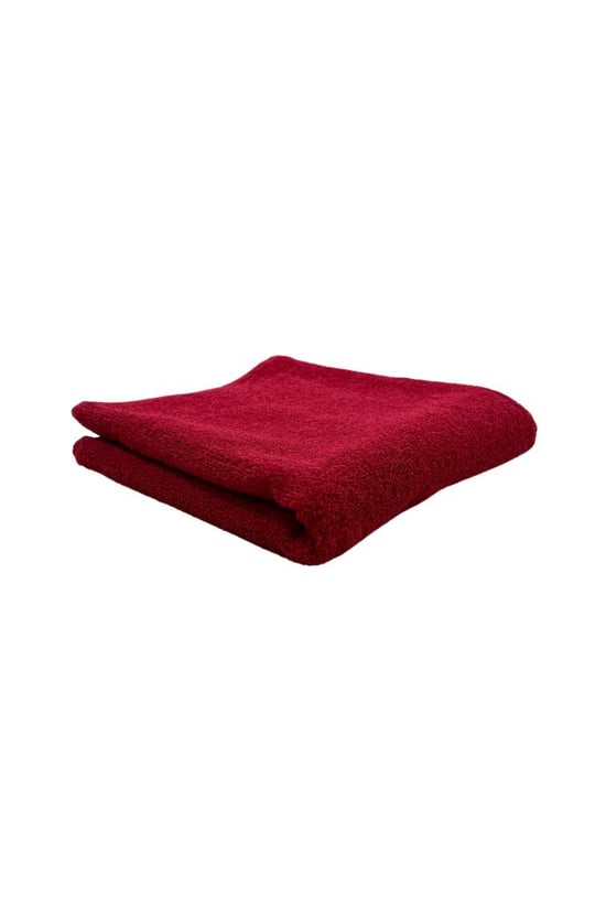 Kuaförler için Yüksek Emici A Kalite Baş Havlusu 90x50 Cm Kırmızı