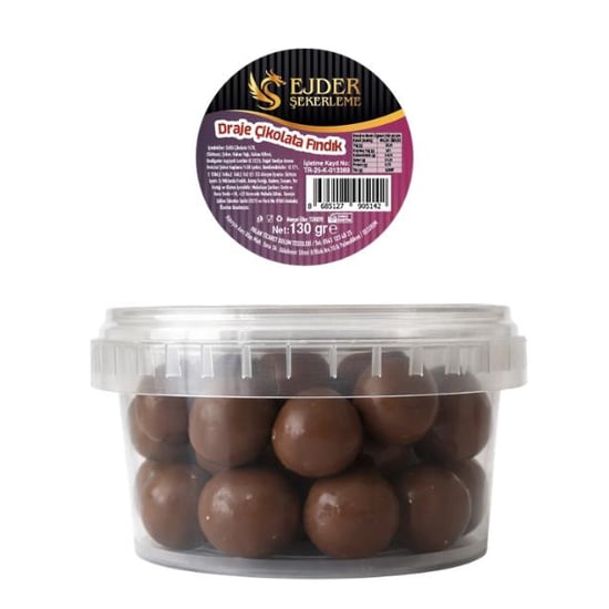 Ejder Şekerleme Çikolata, Fındık Draje 130 gr