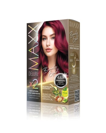 Maxx Deluxe Beauty Expert Set Saç Boyası 4.65 Şarap Kızılı
