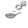 Papilla Fred ( Frying Pan ) ( 20 Cm ) ( Maxi ) ( Granit Tava ) ( Gri Kırçıllı ) ( Tek Saplı ) ( Brkt-706134 )