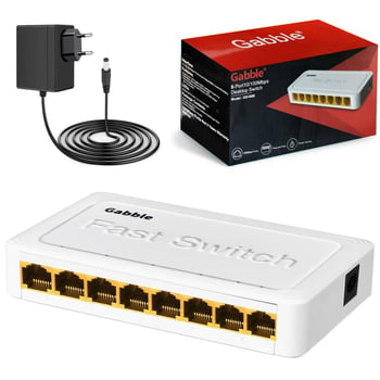 Gab-swc08 Ethernet Switch Hub 8 Port 10/100 Mbps