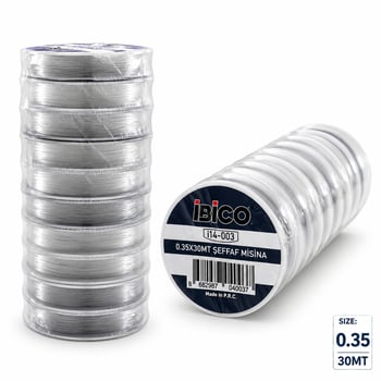 Strong Stretchy Crystaline İ14-003 ( Size:0.35 & 30mt ) ( Şeffaf & Klasik ) Misina İpi