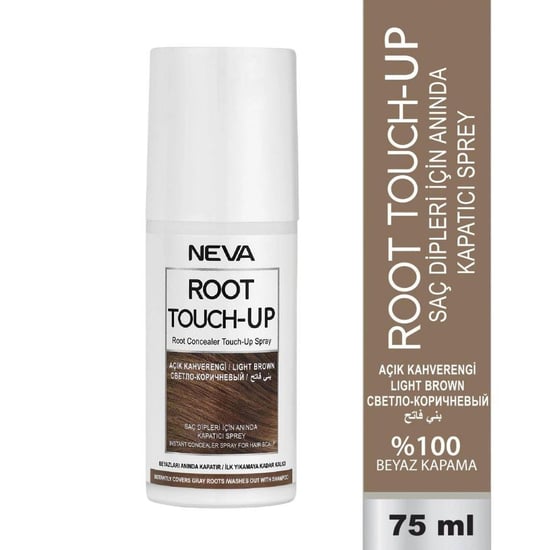 Neva Root Touch-up Saç Dipleri Anında Kapatıcı Açık Kahve Sprey 75 Ml