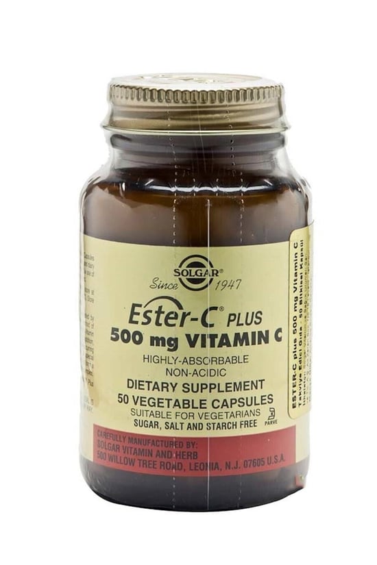 Solgar Ester-c Plus 500 Mg 50 Vegetable Kapsül