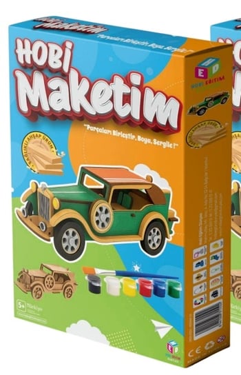 Hobi Eğitim Dünyası Hobi Maketim Klasik Araba Kutu Oyunu